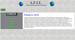 Desktop Screenshot of apie.org