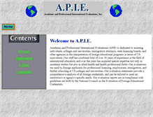 Tablet Screenshot of apie.org